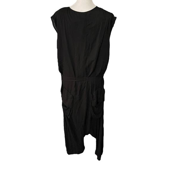 Studio B3 IT 40 / 42 Romper One Piece Black Thin Sleeveless Vneck Pockets - Picture 11 of 15